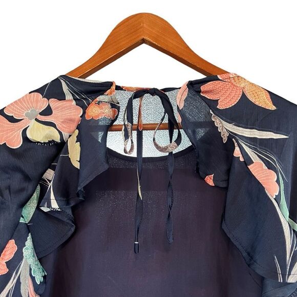 Lulus floral mini dress with open back. Size small - Picture 8 of 9